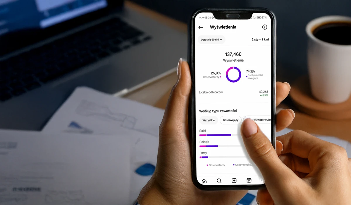 Analiza zasięgu i zaangażowania na Instagramie w aplikacji